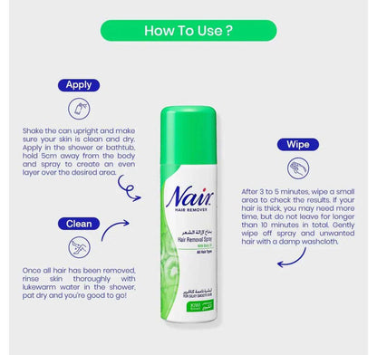 Tijarat™ Nair Hair Removal Spray – بخاخ إزالة الشعر نير