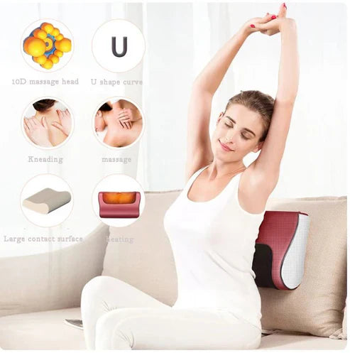 Tijarat™ Red Pillow Massager – جهاز تدليك الوسادة الحمراء